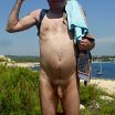 Me at the beach showing my pecker