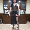 Black Sheer gown with garters