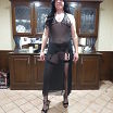 Black Sheer gown with garters