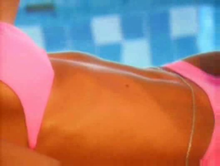 Two lesbians in a spa